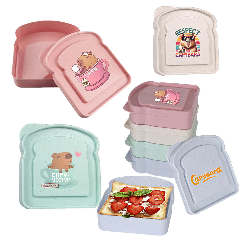 Food Storage Boxes With Lids - Capibara Sandwich Custodia per alimenti Contenitore