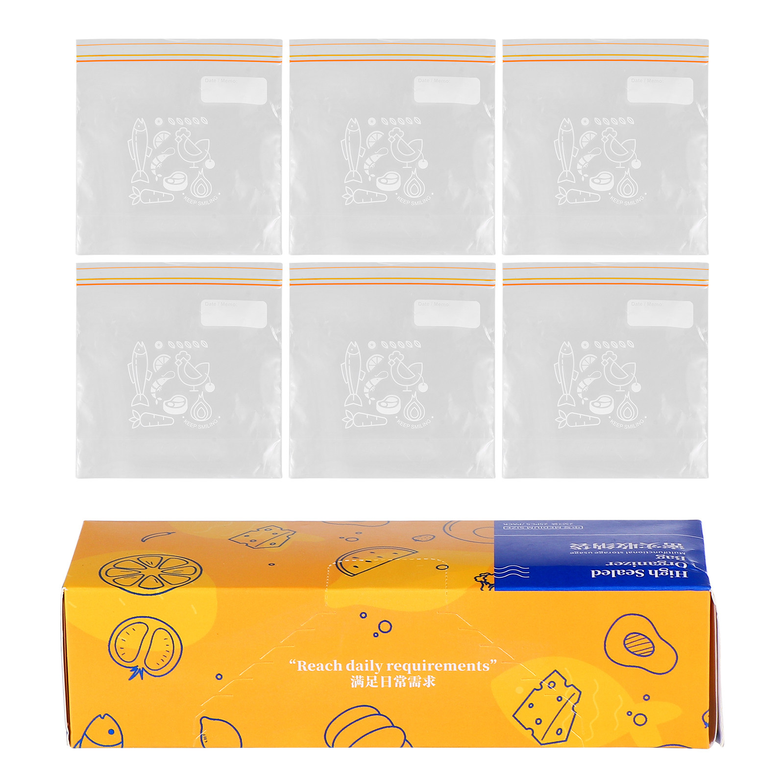 Food Storage With Lock - 30 Pezzi di Sacchetti per la