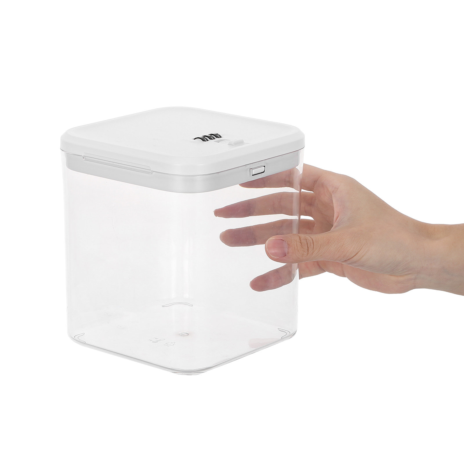 Food Storage With Lock - Scatola Trasparente Impilabile con Serratura per