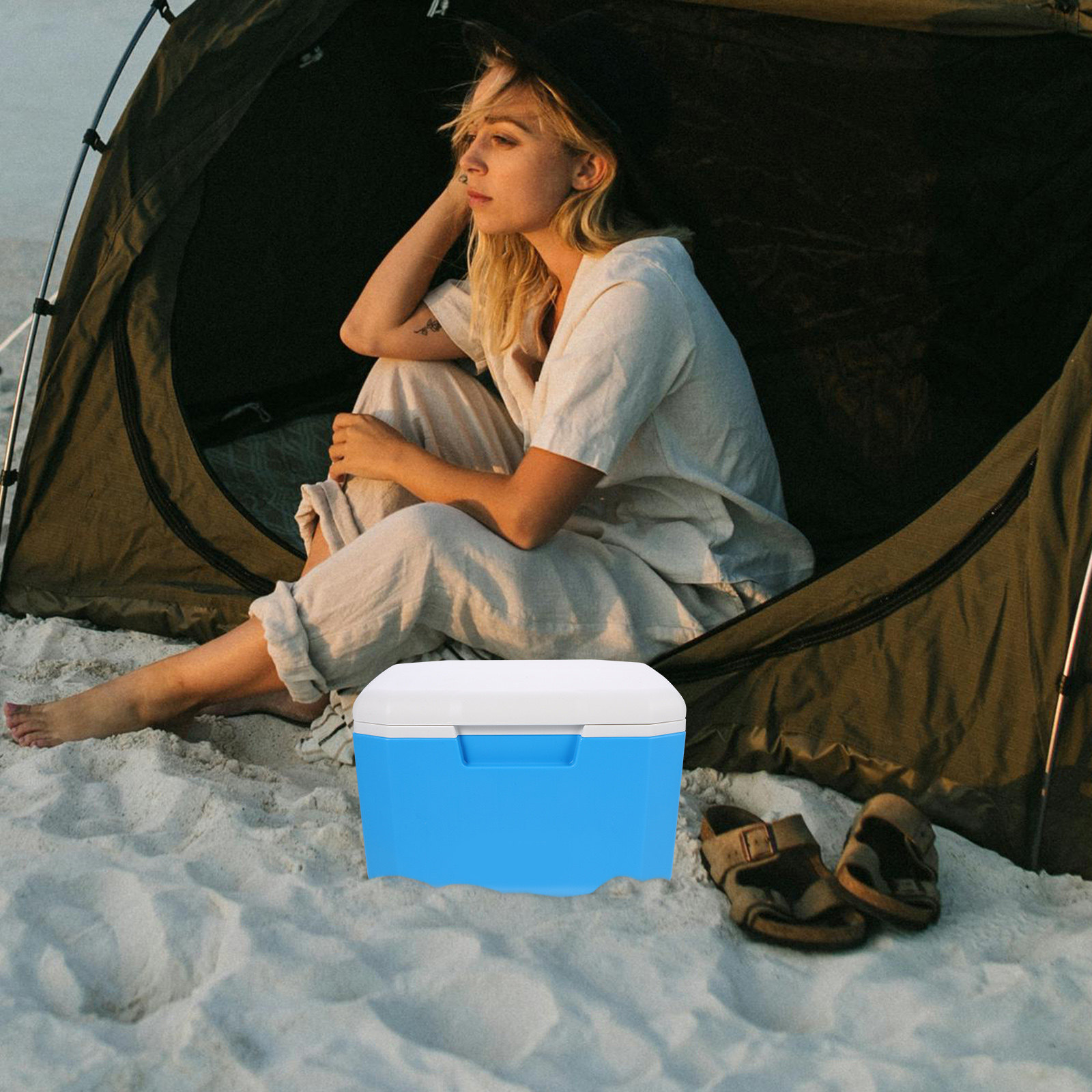 Food Storage Box Large - Contenitore Termico per Picnic all'Aperto, Cestino