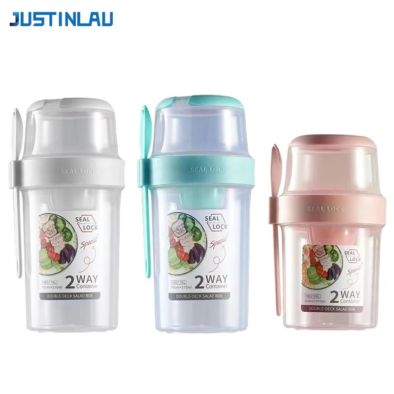 Food Storage Made Easy - JUSTINLAU Contenitore Portatile per Fitness e