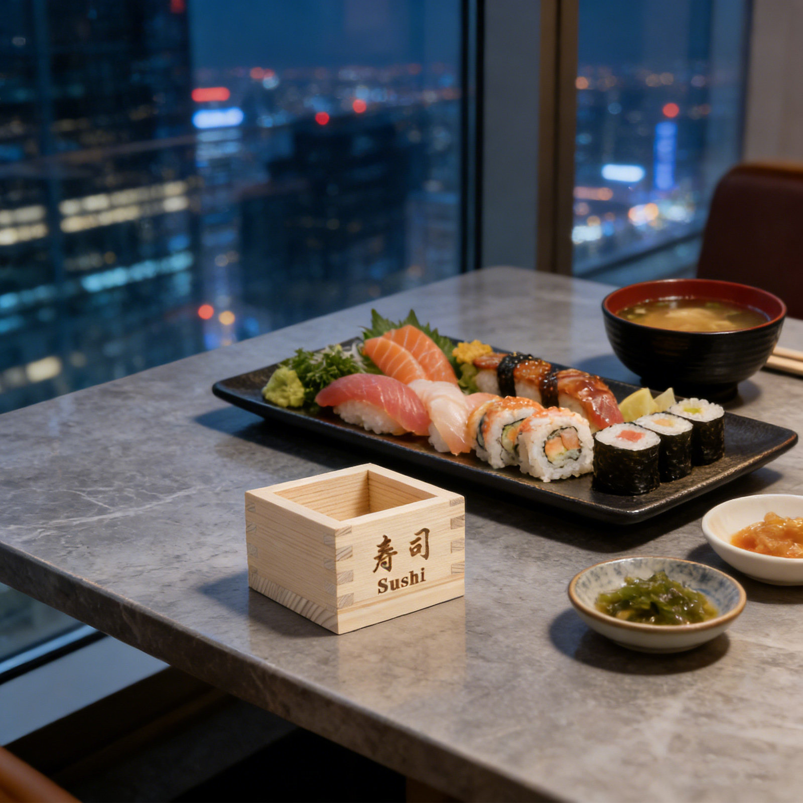 Storage Food Tray - Coppa per Sake Giapponese Masu, Scatola