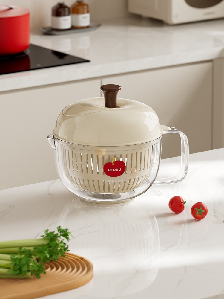 Xxl Food Storage Container - Centrifuga per Insalata Grande con Cesto,