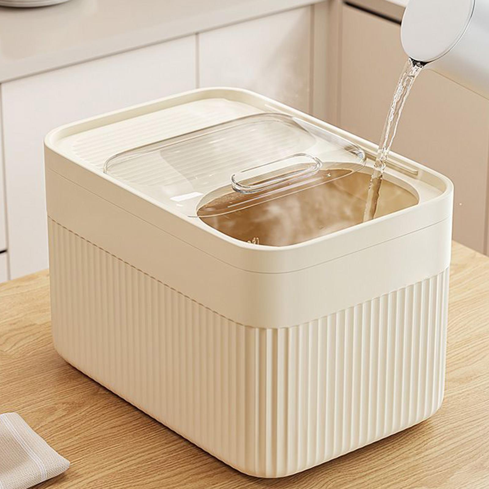 Xxl Food Storage Container - Contenitore per Riso Lavabile in Lavastoviglie,