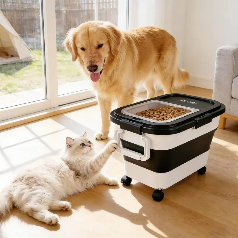 Food Storage With Wheels - Contenitore per Cibo per Cani 20-25