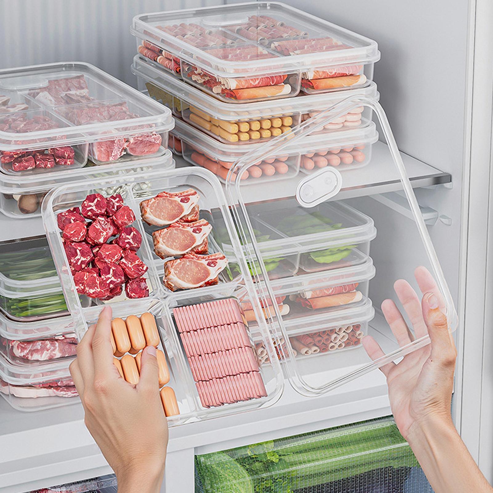 Food Storage Drawer Organizer - Contenitore per Frigorifero, Scatola Trasparente per