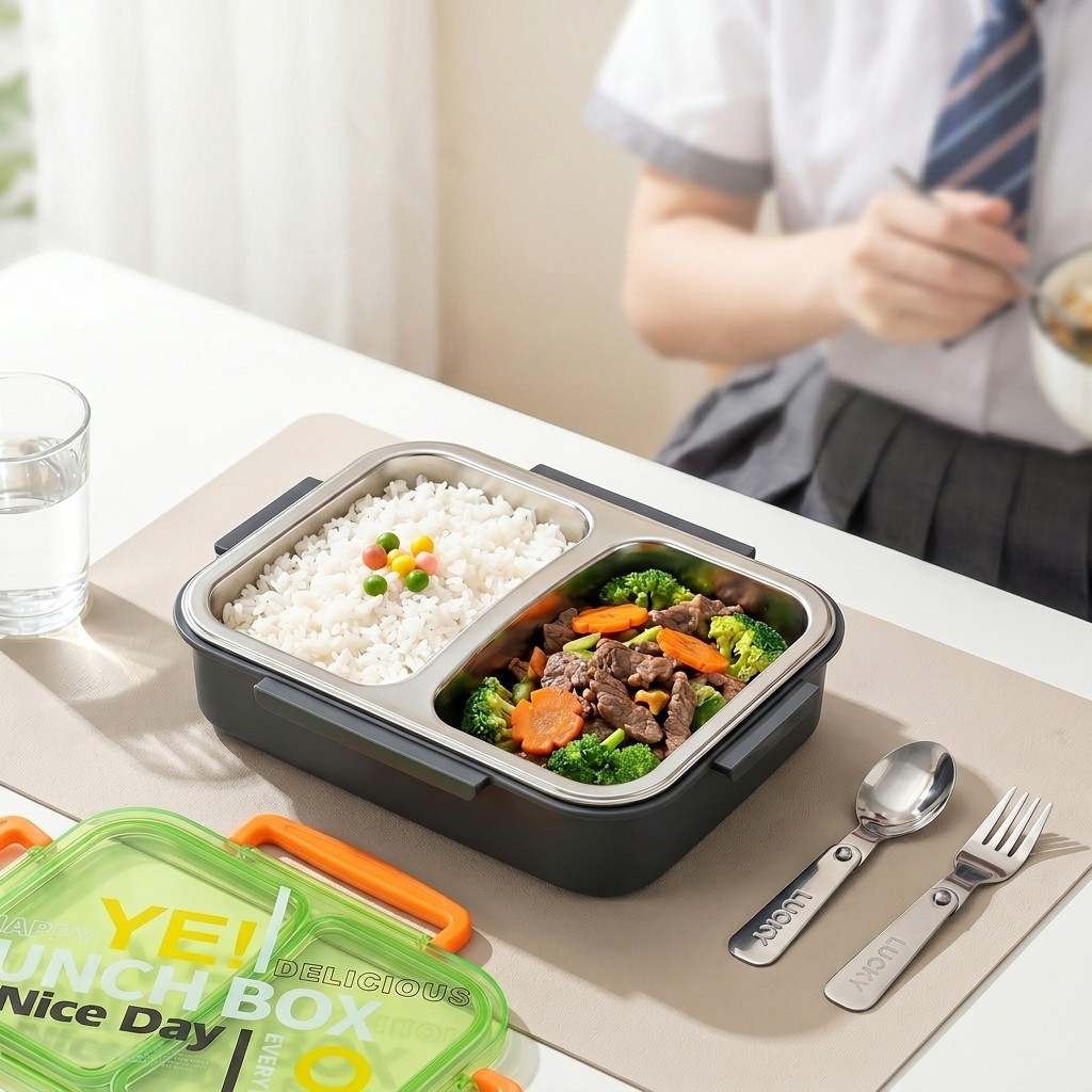 Food Storage Made Easy - Contenitore per Pranzo in Acciaio Inox