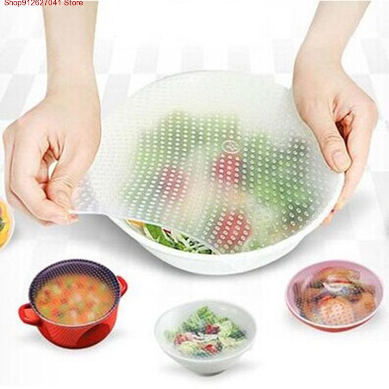 Food Storage Variety Pack - 4 coperture in silicone riutilizzabili per