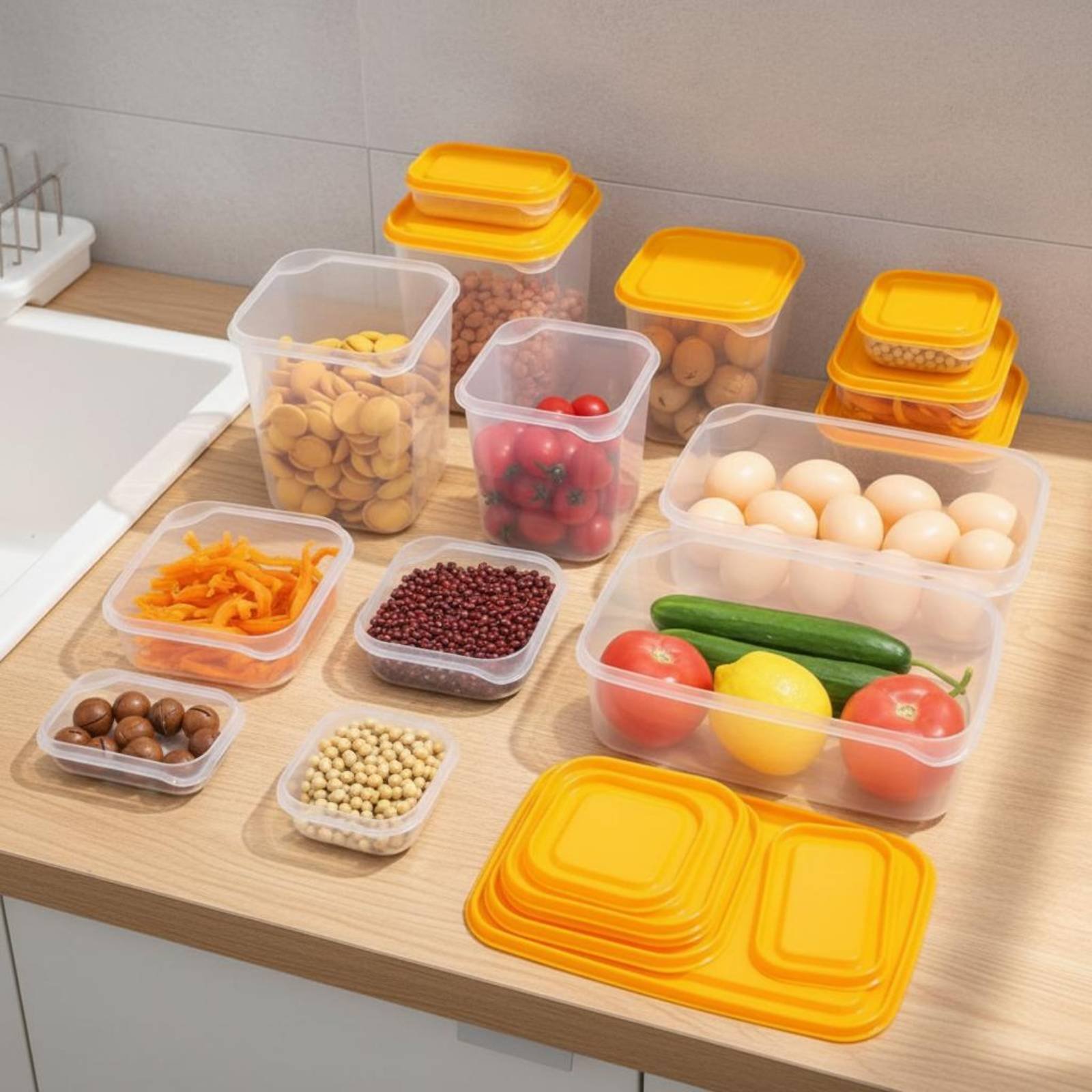 Set di 17 Contenitori per Frig - Food Storage Boxes With Lids recensione e prezzo