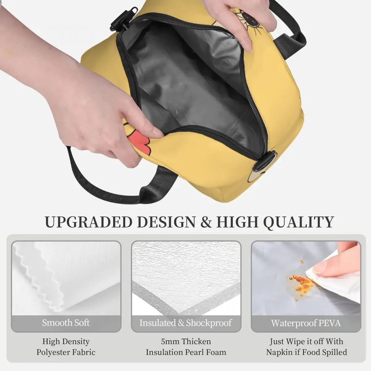 Love Siamese Cat-Yellow Borsa  - Food Storage Yellow recensione e prezzo