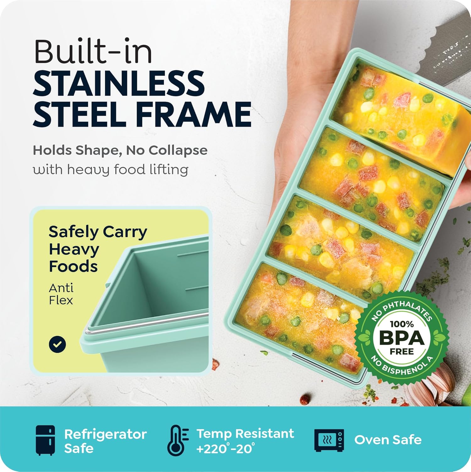 Stampo in silicone per ghiacci - Xxl Food Storage Container recensione e prezzo