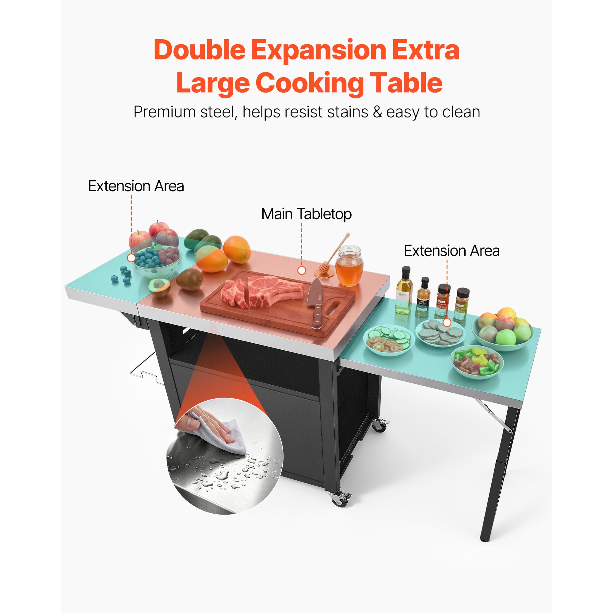 Carrello per barbecue da ester - Food Storage With Wheels recensione e prezzo
