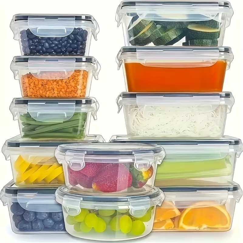 Set di 4 Contenitori Trasparen - Food Storage Boxes With Lids recensione e prezzo