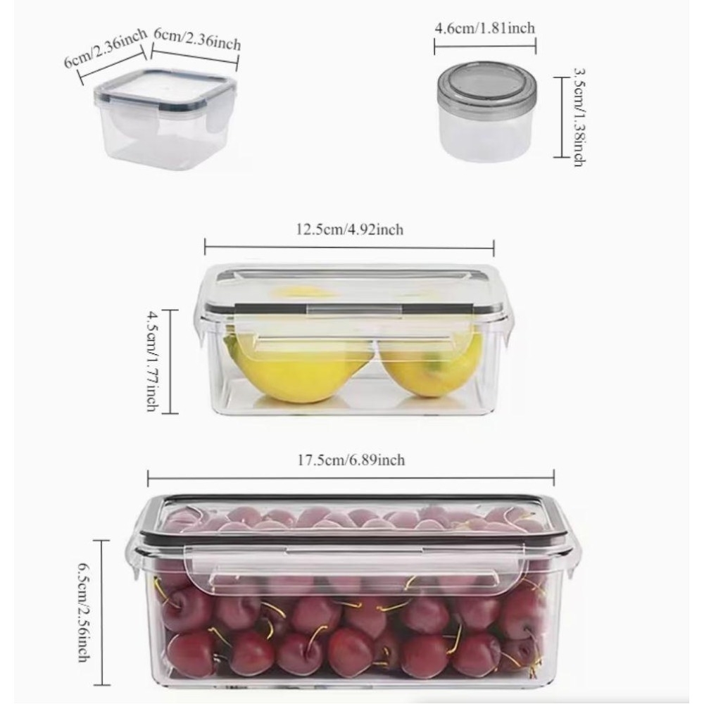 Set di 4 Contenitori Trasparen - Food Storage Boxes With Lids recensione e prezzo