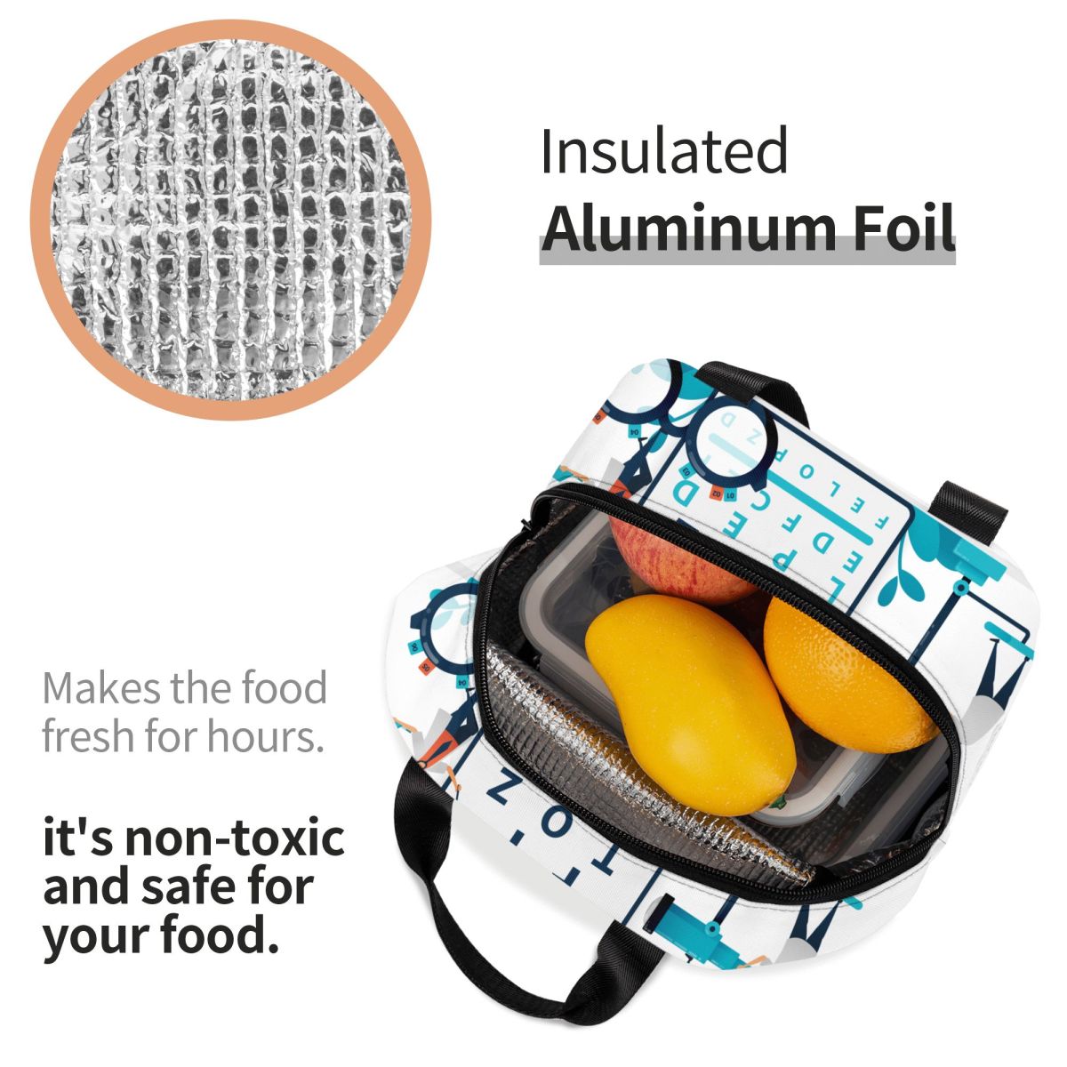 Borse per il pranzo personaliz - Food Storage Chart recensione e prezzo