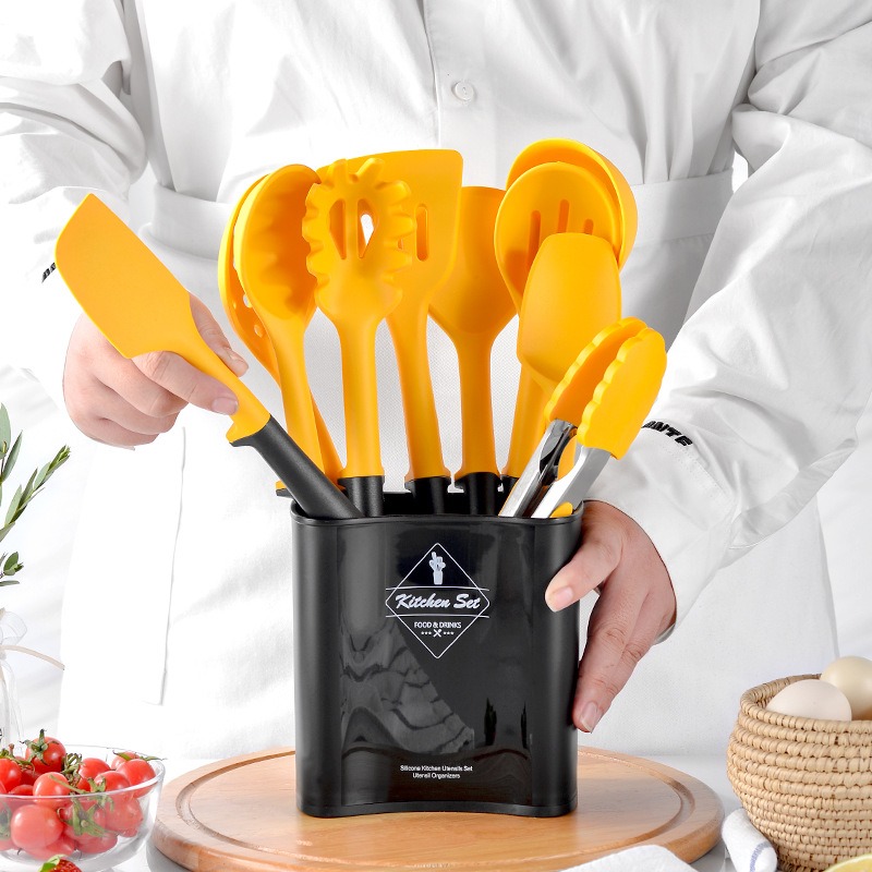 10PCS utensili da cucina giall - Food Storage Yellow recensione e prezzo
