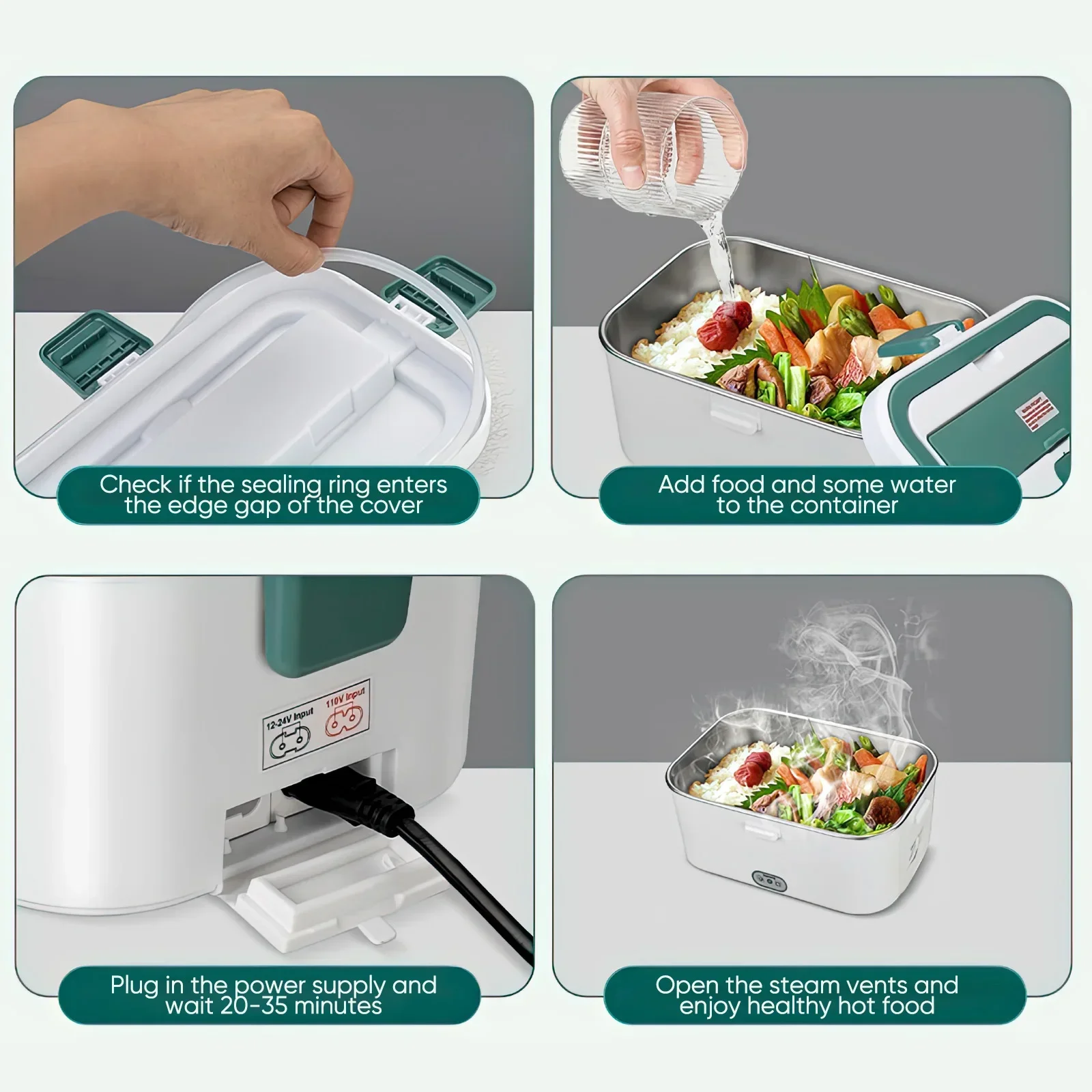 Scatola per il pranzo elettric - Portable Food Warmer recensione e prezzo