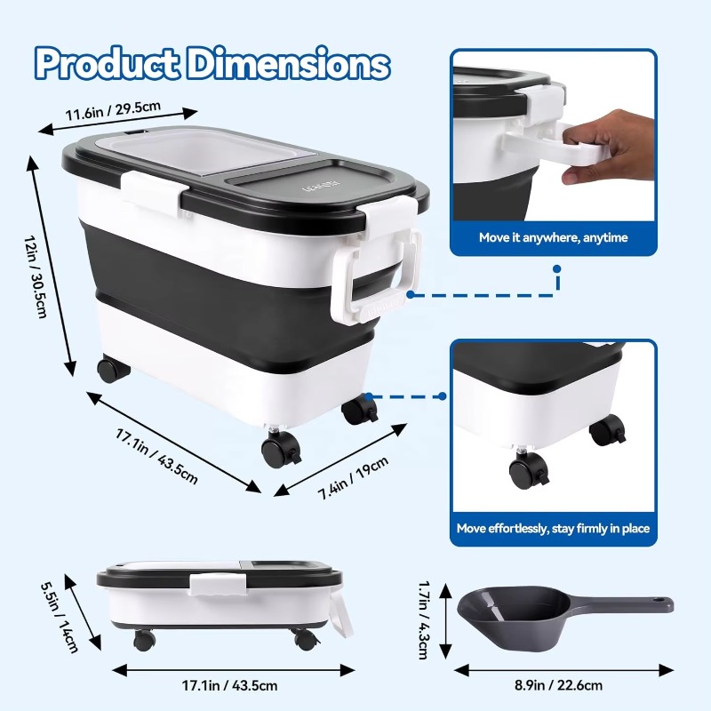 Contenitore per Cibo per Cani  - Food Storage With Wheels recensione e prezzo