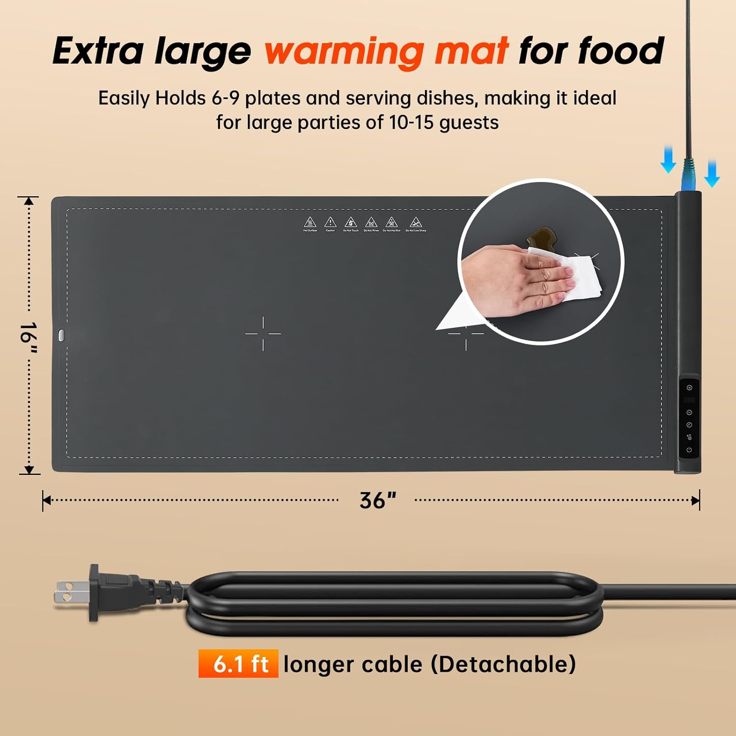 Tappetino Riscaldante Elettric - Portable Food Warmer recensione e prezzo