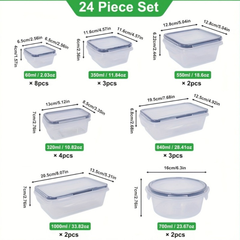 Set di 48 Contenitori per Alim - Food Storage Boxes With Lids recensione e prezzo